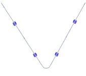 Les Trésors De Lily [F6473] - Collier Argent 'Etincelles' Améthyste argenté - 5 mm púrpura
