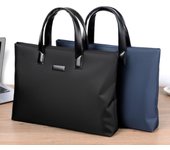 Bolso para portátil de nailon de primera calidad, resistente al agua y a las caídas, para hombre, bolso para ir al trabajo, bolso para archivos azul