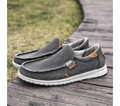 Zapatillas de deporte transpirables de verano para hombre, zapatos de lona, mocasines sin cordones, zapatos casuales cómodos para hombre, zapatos planos ligeros para caminar para hombre 39 azul