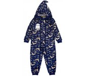 HARRY POTTER Ropa de dormir todo en uno Hedwig Hogwarts para niños/niños 10-11 azul