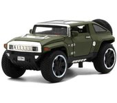 Coches a escala 1/32 Hummer HX fundidos a presión, con luces y sonido, de aleación, juguetes de regalo para niños 1/32-Size:13.5*6*5cm verde