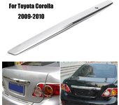 Moldura para tapa de maletero trasero cromada plateada para Toyota Corolla 2009-2010