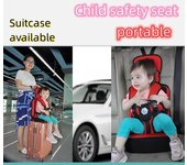 Asiento de seguridad para niños, cojín para coche, Maleta, portátil, plegable, lavable, protección para bebés menores de 12 años, fuerte, antideslizante, transpirable y suave