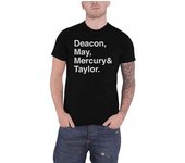 Queen - Camiseta unisex para adultos con banda Helvetica L negro