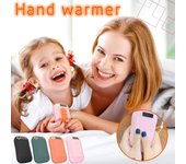 Calentador de manos con carga USB, linterna multifunción, pantalla de temperatura, calentador de manos verde