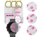 3x apgo Ultra-Clear Hybrid Protector de pantalla compatible con Garmin Watch Forerunner 245, nano vidrio flexible, excelente reemplazo para vidrio templado, sc