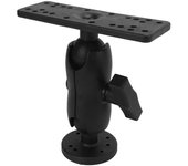 Soporte giratorio de 360 grados para buscador de peces electrónico de kayak marino con placa GPS