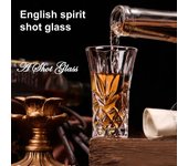 Vasos de chupito de 60 ml para tequila, base gruesa, para whisky, vodka y cordiales, 1, 2 o 4 unidades. 1pc