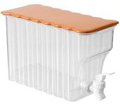 Hervidor de agua fría con grifo PP sellado para conservación de alimentos en el frigorífico Hervidor de agua fría para frutas, tés y flores blanco