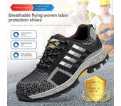 Zapatos unisex indestructibles de alta calidad, de 36 a 46, para hombres y mujeres, con puntera de acero, zapatos de seguridad para el trabajo, botas a prueba de pinchazos, zapatillas antideslizantes 36 rojo