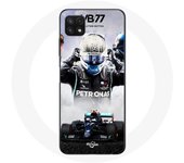 Coque pour Samsung Galaxy A22 5G Formule 1 Valtteri Bottas pilote de course F1 Noir