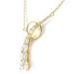 Les Trésors De Lily [I3706] - Collar blanco chapado en oro 'Diosa' oro