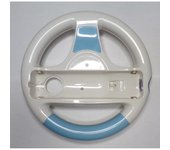 Volant de course blanc et bleu pour WII