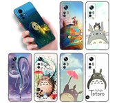 Studio Ghibli Totoro funda de teléfono para Xiaomi Mi A2 8 9 SE Note 10 10T 11 12 Lite 9T 11T 12S 12T Pro A3 6X 12X funda negra suave de TPU Xiaomi Mi A2(6X)