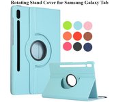 Funda para tableta Samsung Galaxy Tab S8 Ultra S7 Plus FE con soporte giratorio de 360 grados para Samsung Tab S7 FE S7FE Tab S7 11 SM-870 875 negro