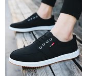Nuevos zapatos para hombre, zapatos casuales de lona, zapatillas ligeras con cordones, zapatillas transpirables para correr, monopatín, zapatos planos para hombre, calzado masculino rty672 6.5 azul