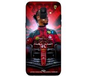 Coque maniacase pour Samsung Galaxy A8 2018 Lewis Hamilton Ferrari officiel