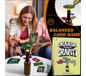 Juego de viaje de equilibrio de cartas antigravedad Un divertido juego de apilamiento de cartas perfecto para vacaciones y acampadas | 2-4 jugadores