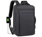 Mochila sencilla para viajes de negocios, para uso diario, para ordenador, nueva mochila impermeable para viajes al aire libre y ocio, mochila multifuncional negro