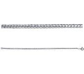 Les Trésors De Lily [R7201] - Chaine Argent 'Maille Anglaise' argenté (rhodié) - 40 cm 2 mm