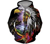 Camiseta Vintage para hombre, Sudadera con capucha con estampado 3D de lobo de manga larga, chaqueta de moda, sudadera deportiva informal de gran tamaño para hombre XL
