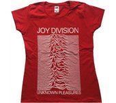 Camiseta de algodón  Unknown Pleasures  para mujer de Joy Division L rojo