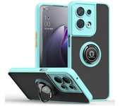Funda de teléfono con soporte giratorio para Reno 9 Pro + Reno 8T Reno 8 7Z 7 Lite 6 5 Lite OPPO Find X5 Pro Ring Car Holder Cover For Find X5 Lite negro