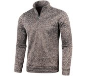 Sudadera con capucha para hombre, chaqueta informal con cremallera y cuello alto, abrigo básico negro, gris y blanco, ropa de invierno para hombre, primavera y otoño S