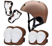 Casco protector para niños, rodilleras, coderas, 2, 3, 4, 5, 6, 7, 8, 9, 10, 11, 12 años, equipo de protección adecuado para patines y patinetas para niñas y niños 10-30kg