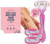 Set de aseo Premier: Maquinilla de afeitar de precisión con 3 hojas de repuesto Ultra-Glide
