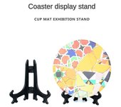Soporte de exhibición de fotografías para bodas, soporte portátil para medallas, estante de exhibición de plástico de 2 tamaños para utensilios de cocina, posavasos, marco para fotos