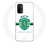 Coque Oppo A54 5G scp sporting portugal fond blanc
