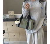 Bolso deportivo para mujer, de gran capacidad, tipo bandolera color rosa