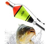 Flotador de pesca automático, carpa de gota de agua larga, herramienta de aparejos Nano EVA profesional, pesca con luz nocturna
