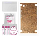 apgo Protective Skin Sticker for the back+sides compatible with Apple iPhone 8, Full Wrap Film, Foil, Vinyl - Pattern Rusty Copper