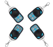Mando a distancia de copia universal, mando a distancia inalámbrico RF, mandos a distancia clonados de 4 botones para puertas eléctricas, puerta de garaje, sistema de alarma para coche y motocicleta