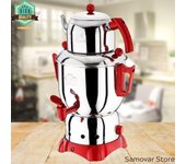 Samovar eléctrico Par de té Hervidor de té Máquina de té Calentador de té Juego de té Electrodomésticos Calentador de cocina Hervidor electrónico rojo