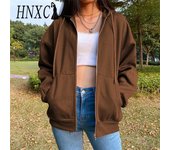 HNXC Chaquetas y abrigos con capucha de manga larga para mujer, estilo vintage, informal, con estampado de color sólido, otoño e invierno S púrpura