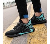 Zapatos de trabajo de seguridad para hombres y mujeres, zapatillas de trabajo, zapatos con punta de acero antigolpes, zapatos de construcción ligeros e indestructibles, botas de trabajo de seguridad transpirables para hombres 36 negro