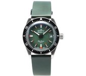 Edox Reloj de buceo automático Skydiver Special Edition con esfera verde 801313NCVI 300M para hombre con correa adicional verde