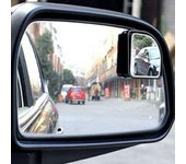 Espejo auxiliar de gran angular para zona muerta, vista trasera de estacionamiento, espejo lateral para coche, espejo de punto ciego para coche negro
