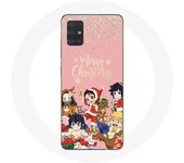 Coque pour Samsung Galaxy A71 Demon slayer merry christmas affiche Anime Manga