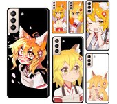 Funda de teléfono Anime The Helpful Fox Senko San para Samsung Galaxy S20 FE S21 S22 Note 20 Ultra Note 10 S8 S9 S10 Plus Galaxy S8