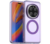 Para Honor Magic 7 Pro Magic7 Lite Magnetic para carga inalámbrica Magsafe Color caramelo Translúcido PC + TPU Parachoques a prueba de golpes para Honor X9C 5G X60 Pro Honor Magic 7 Pro gris