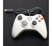 Controlador con cable USB Gamepads para Xbox 360 - Mango para juegos (Blanc)