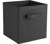 Caja de almacenamiento plegable de lona cuadrada para ropa y juguetes (paquete de 6)