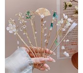 Horquilla para el pelo estilo chino vintage Hanfu para mujer, horquilla para el pelo con borlas de metal, horquilla para el pelo, accesorios para el pelo A10