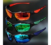 Gafas de sol para ciclismo, con lentes HD y resistentes a los rayos UV, para deportes al aire libre y conducción. negro