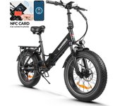 Bicicleta eléctrica plegable SAMEBIKE LOTDM200-II, de 20 pulgadas, para adultos, con motor de 750 W y batería de 48 V y 13 Ah. negro