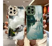 Para iPhone Samsung Huawei Honor Xiaomi Redmi OPPO Realme Vivo Funda para teléfono Cubierta completa de goma suave Diseño de protección de cámara Cubierta a prueba de golpes Huawei P30 Pro